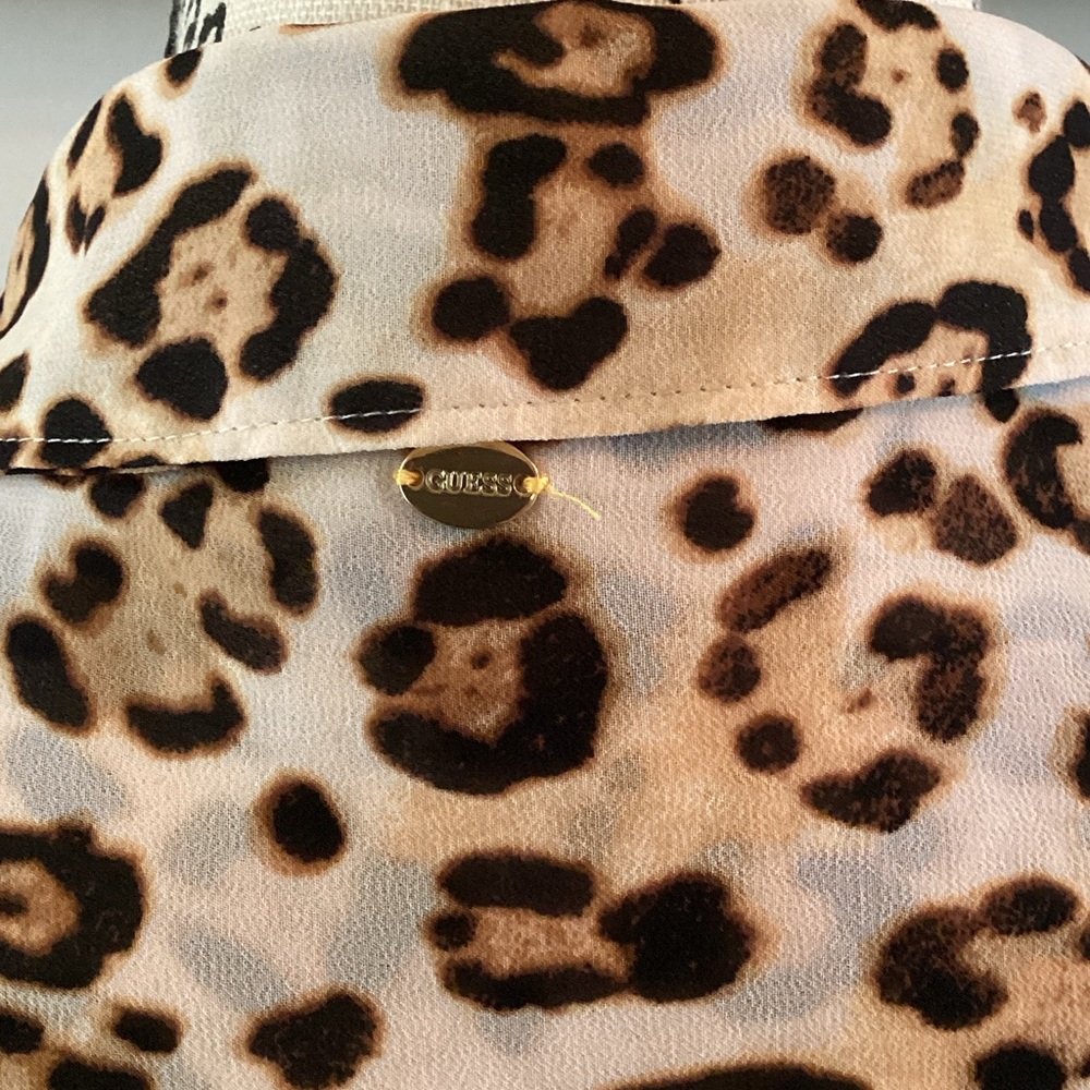 Guess Animal Print Blouse - Picture 6 of 7
